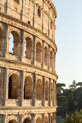 Colosseum morning light, Rome, Italy.