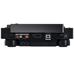 Obraz premium Digital dj mixer music equipment, back view. 3D graphic