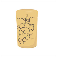 Wine cork vector