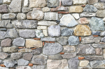 Wall of masonry.