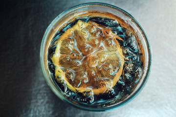 Cola with lemon