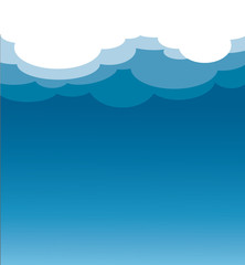 cloud and space of blue sky abstract art vector background