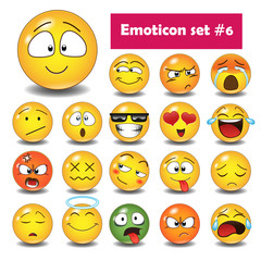 Set of emoticons N6