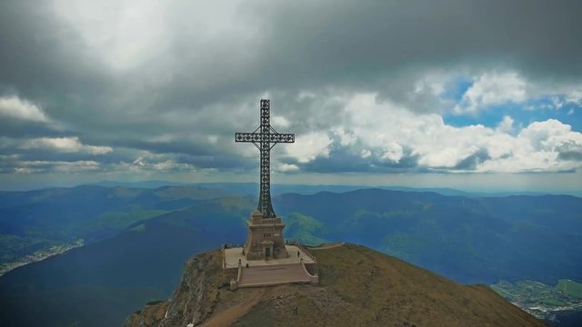 Heroes Cross monument, Bucegi mountains, Romania
