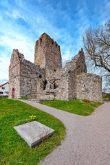 Ruins of St. Olof's Church in Sigtuna