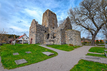 Ruins of St. Olof's Church in Sigtuna