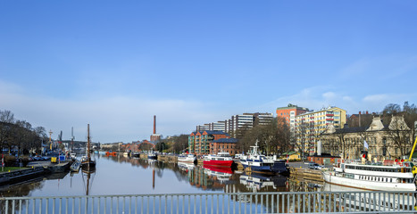 River Aura in Turku (Abo) Finland.