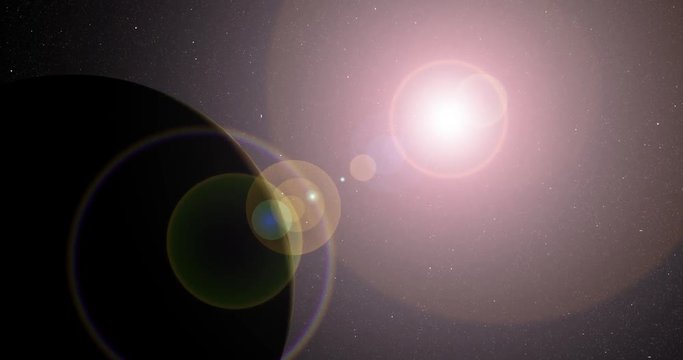 The sun bursts into view over Io's horizon and illuminates the surface. Data: NASA/JPL.