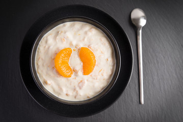 Quarkdessert mit Mandarinen