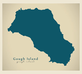 Modern Map - Gough Island GB Oversea Territory
