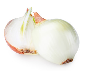 onion isolated on white