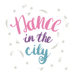 Hand-drawn colorful lettering 