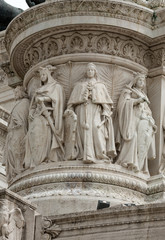 Fototapeta na wymiar Altar of the Fatherland (Altare della Patria) known as the Monumento Nazionale a Vittorio Emanuele II (