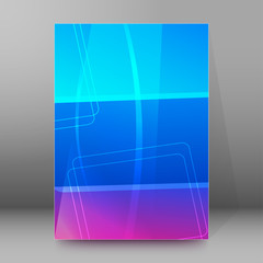 brochure cover template vertical format glowing background26