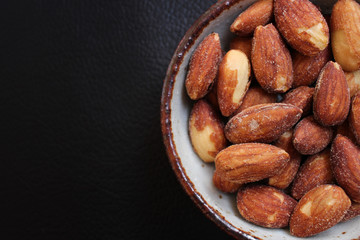 Almonds isolated
