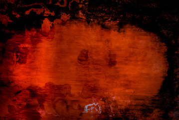editable red color of  old weathered wall texture background