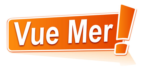 vue mer sur étiquette orange