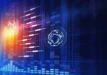 Obraz premium Virtual sound backdrop