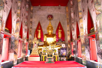 Thai architecture in Wat Pho public temple