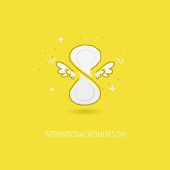 Modern vector International Women's Day design concept