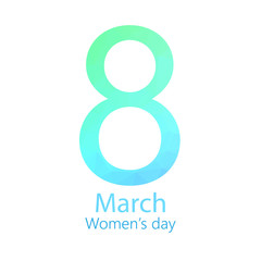 greeting card design for International Women's Day celebration