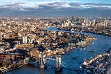 Fototapeta na wymiar View from the Shard in London