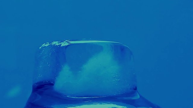 time lapse of melting of ice cube
