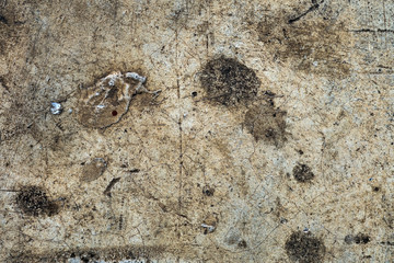 Stain on old cement texture
