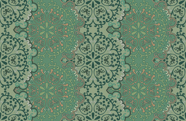 Seamless pattern. Vintage decorative elements.