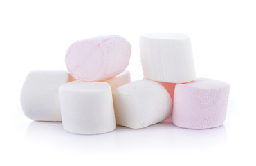 marshmallow on white background