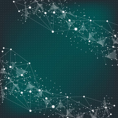 Fototapeta premium Abstract technology futuristic network