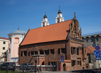 The House of Perkunas in the Old Town of Kaunas, Lithuania