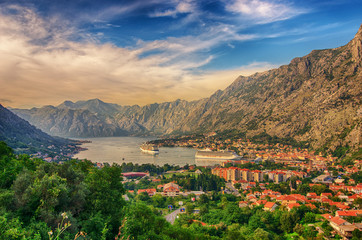 Naklejka premium Montenegro. Bay of Kotor