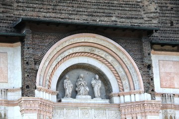 Details of Basilica of San Petronio, Piazza Maggiore Bologna Italy