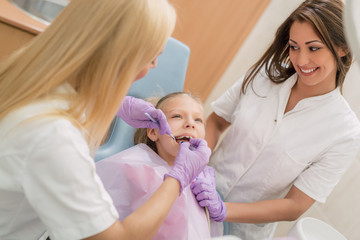 Little Girl At The Dentist