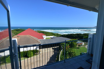 A view of Plettenberg bay from a balcony.
