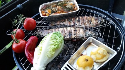 Forelle gegrillt