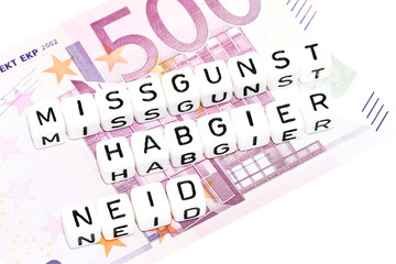 Missgunst, Habgier und Neid