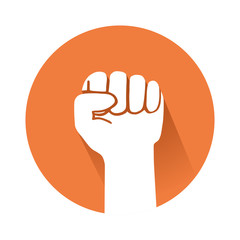 This is an illustration of a raised fist