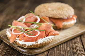 Bagel with Salmon