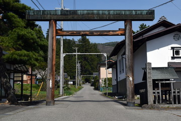 国宝仁科神明宮　一ノ鳥居