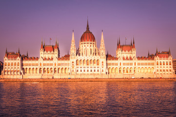 Fototapeta premium Budapest, The Hungarian Parliament Building
