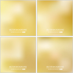 Abstract Creative concept vector multicolored blurred background set. For Web and Mobile Applications, art illustration template design, business infographic and social media, modern decoration