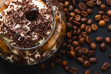 Tiramisu with chocolate