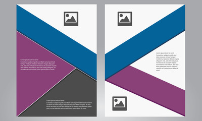 Brochure Design Template. Geometric shapes, Abstract Modern Background. Vector Brochure Flyer Design Layout Template. Annual Report Design.