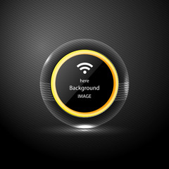 Dark textured background with glowing shape on it. Business design