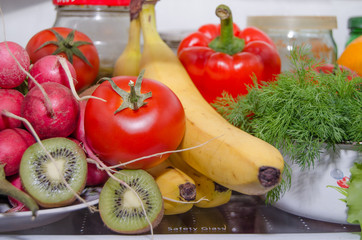 Food in the refrigerator