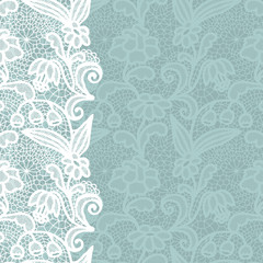 Obraz premium Seamless lace border. Invitation card.
