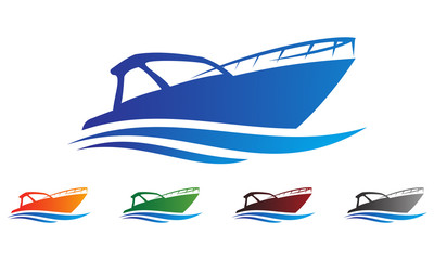 boat logo vector