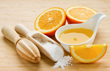 Components for preparation sugar orange syrup
